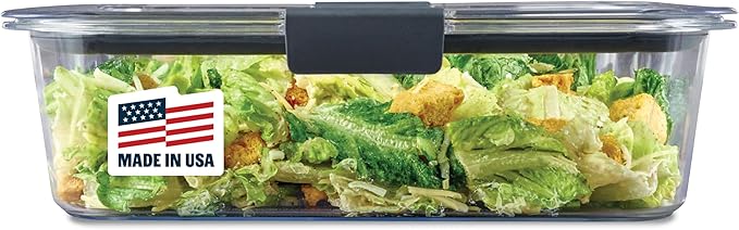 Rubbermaid Brilliance Large Food Storage Container, 9.6 Cup, Leak-Proof by Unknown