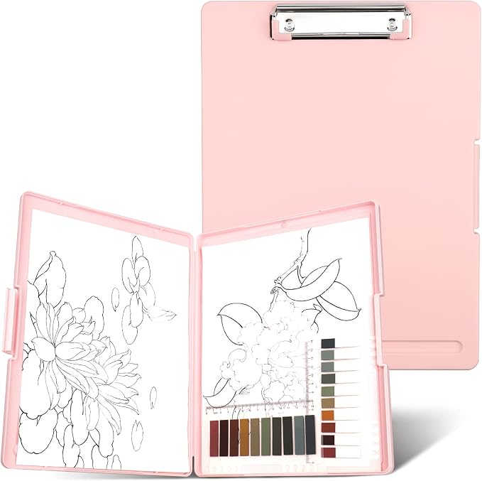 SFLHHDM Clipboards with Storage, Storage Clipboard with Low Profile Clip by SFLHHDM