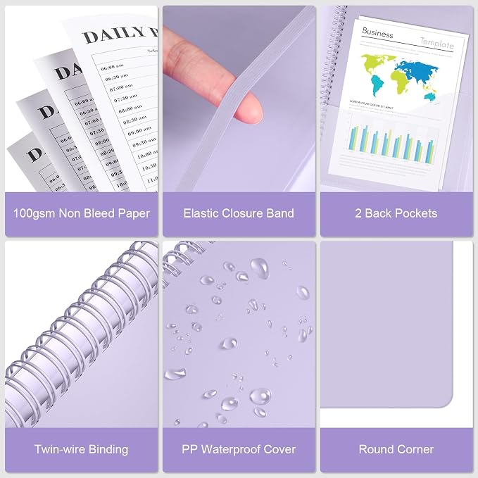 Planner Undated, Asten Daily Planner Agenda - Image 4