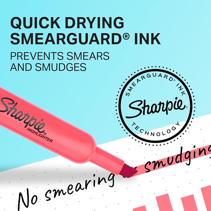 Sharpie Tank Highlighters, Chisel Tip, Back to School Essentials, Teacher & - Image 5