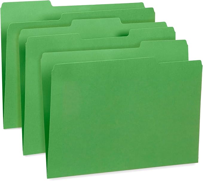 Blue Summit Supplies File Folder, 1/3 Cut Tab, Letter Size, 100 Per Box - Image 6