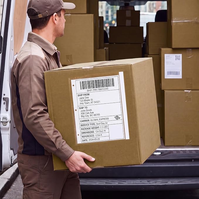 Maitys 500 Pack 9.5"x11.5" Clear Self-adhesive Shipping Label Sleeves Fit - Image 5
