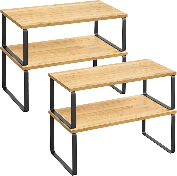 SONGMICS Cabinet Organizer Shelf, Kitchen Storage, Spice Rack, Expandable by Unknown