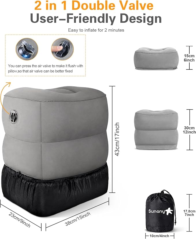 Sunany Inflatable Foot Rest Pillow - Image 4
