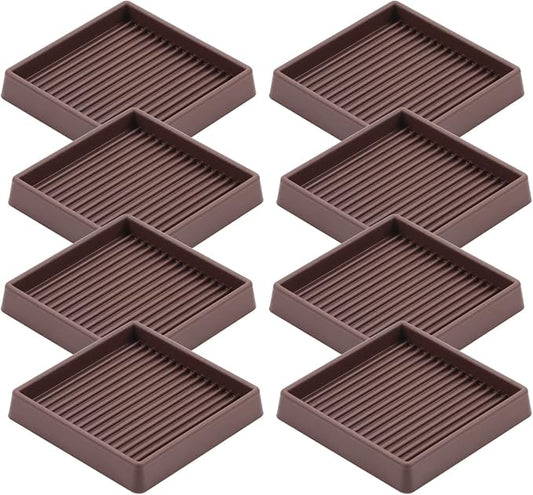 VOCOMO 3X3 Rubber Caster Cups, Non Slip Furniture Pads, Anti-Slip Furniture by VOCOMO