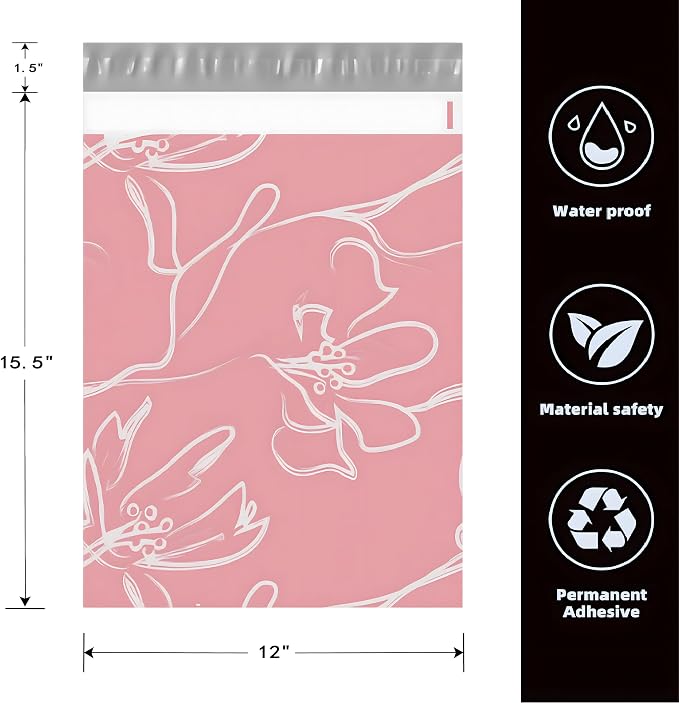 POLYSELLS 100pcs 10x13 Inches Poly Mailers Waterproof & Tear Resistant Mailing - Image 2