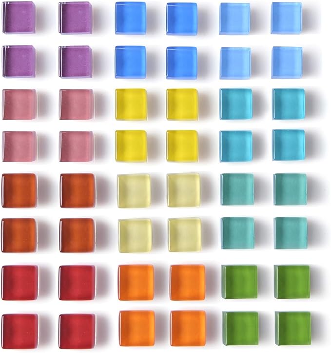 Mymazn 48 Pack Glass Refrigerator Magnets by Mymazn