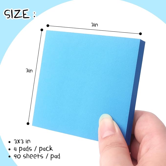 Sticky Notes 3x3 Pop Up Self-Stick Notes Pads - Image 2