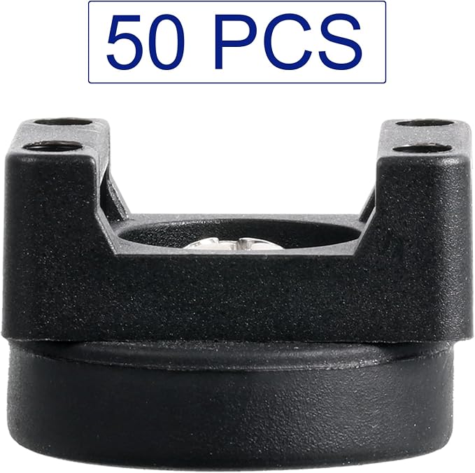 Yookeer 50 Pcs Magnetic Zip Tie Mount Base Black Magnetic Cable Clips Wire - Image 5
