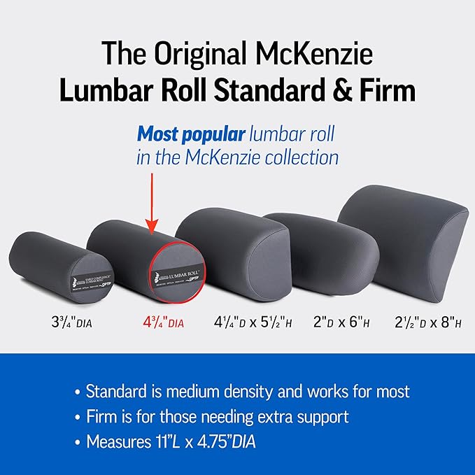 OPTP The Original McKenzie Lumbar Roll – USA-Made Low Back Lumbar Support - Image 5