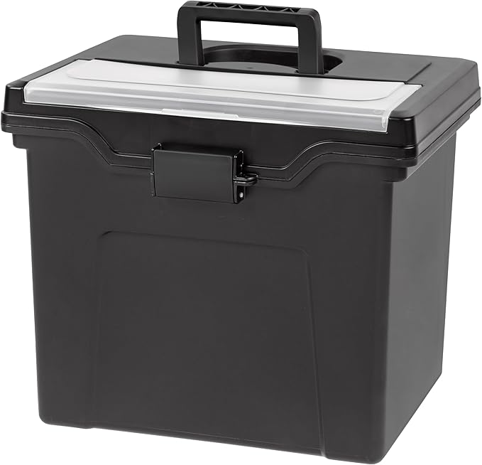 IRIS USA File Box with Lid File Organizer by IRISUSA