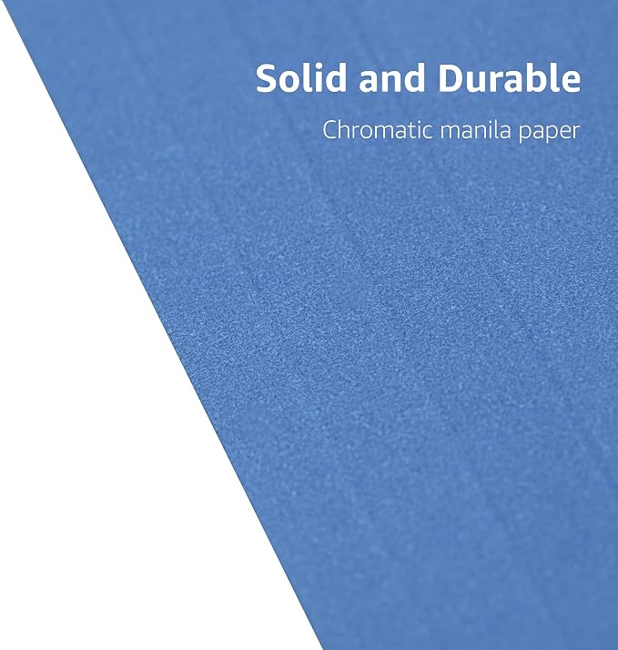 Amazon Basics 3 Tab Heavyweight Manila File Folders, Letter Size - Image 3