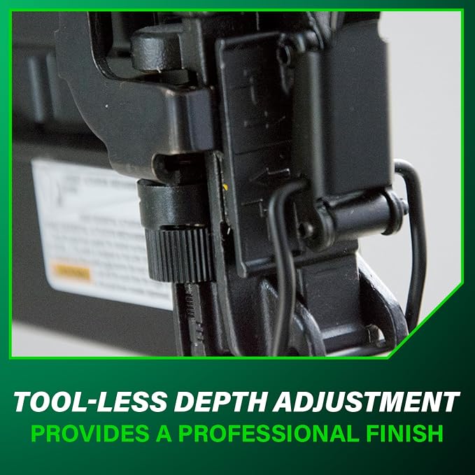 Metabo HPT Narrow Crown Stapler, 18 Gauge Pneumatic, N3804AB3 | Ergonomic Design - Image 7
