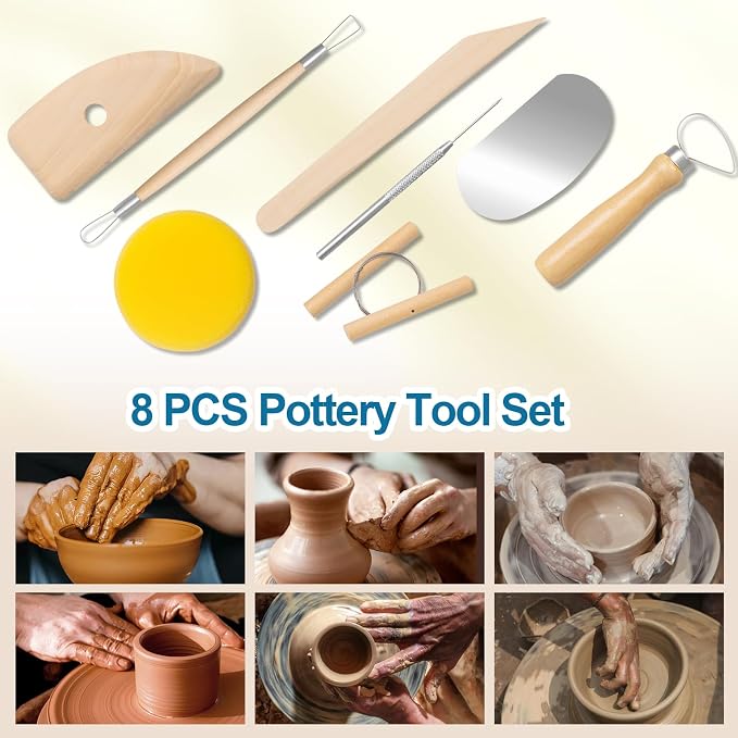 Amrules Clay Tools Kit, Practical Polymer Sculpting Tool Kit, Air Dry Clay Tool - Image 5