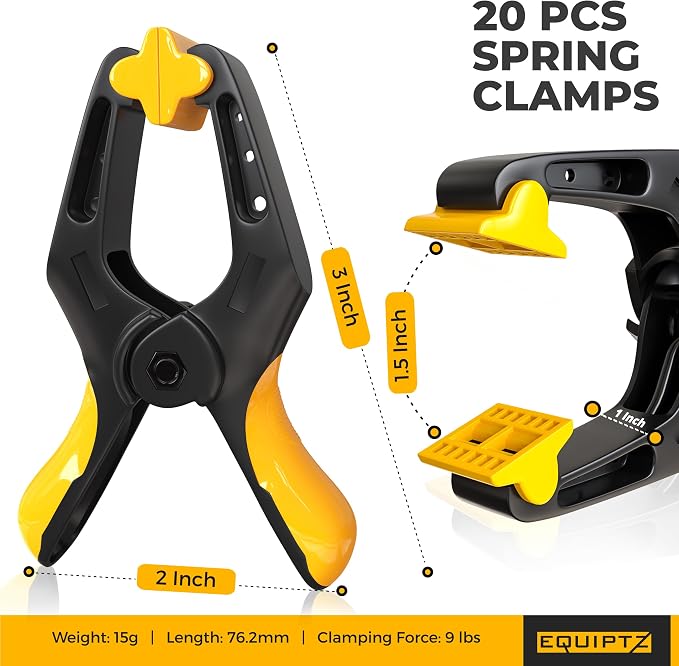 EQUIPTZ Spring Clamps 3 inch - Image 3