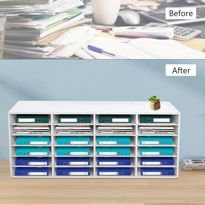 Mailbox for Classroom 24 Slots, Mail Sorter, Paper Organizer Storage, Mail - Image 2