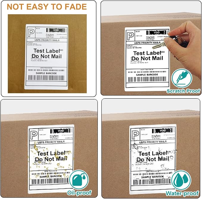 FungLam Thermal Labels 4x6 Direct Thermal Shipping Labels, 20 Rolls - Image 4