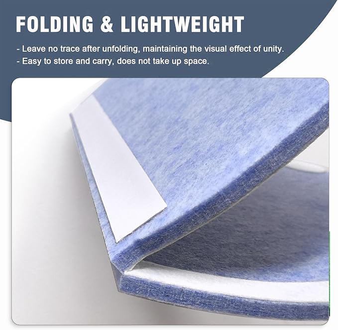 Cute Cloud Felt Board for Wall 24 x 16 Inch, Foldable Vision Board Kit - Image 3