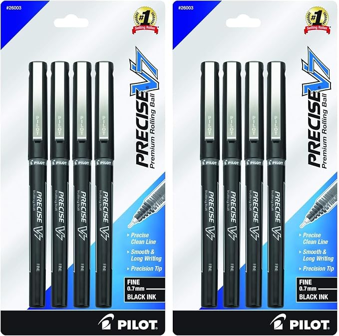 PILOT, Precise V7, Capped Liquid Ink Rollerball Pens, Fine Point 0.7 mm by PilotCorporationofAmerica