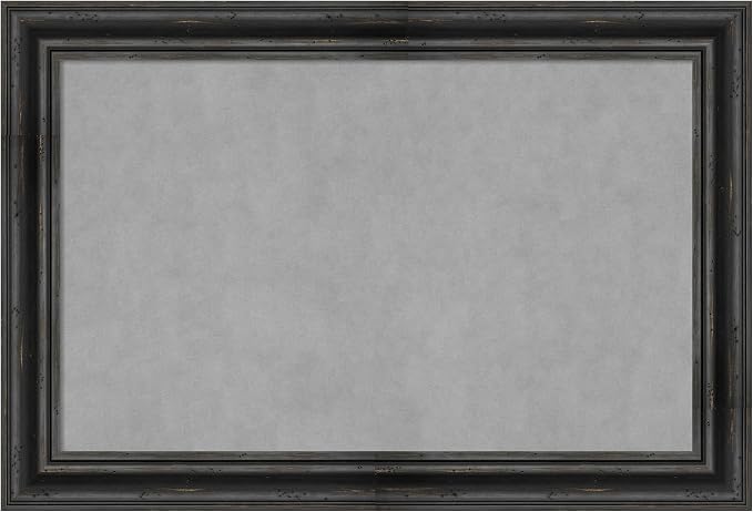 Amanti Art Black Framed Magnetic Board 25x37 Large Vision Board by AmantiArt