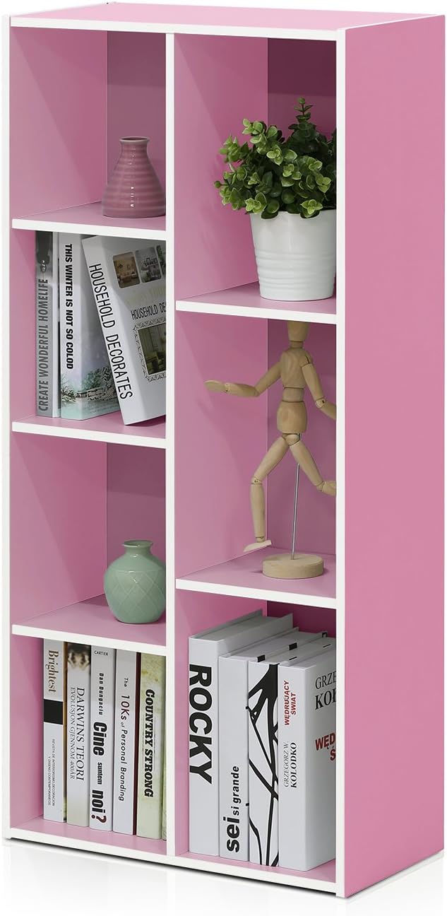 Furinno LUDER Book Shelf, 7-Cube Bookshelf, Bookcase by Furinno-FitsYourSpaceFitsYourBudget