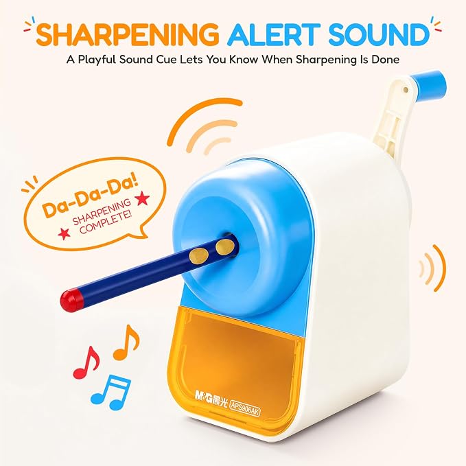M&G Manual Pencil Sharpener, Hand Crank Pencil Sharpener - Image 2