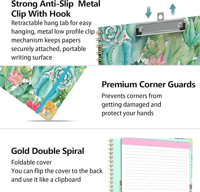 Clipboard Folder with Notepad Refillable Lined - Image 3