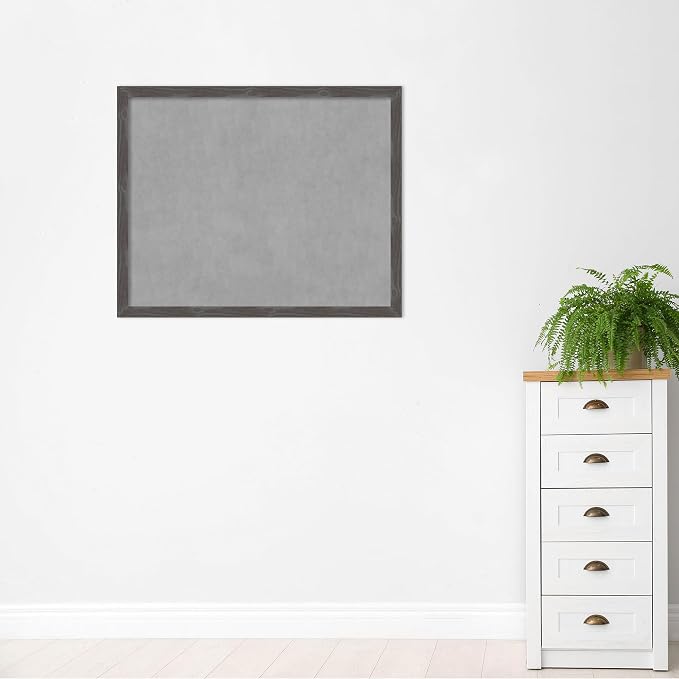 Amanti Art Grey Framed Magnetic Board 35x43 X-Large Vision Board - Image 5