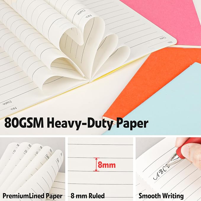 60 Pack Small Lined Notepads Bulk, Mini Journal Pocket Notebooks Set 3.5 Inch x - Image 5