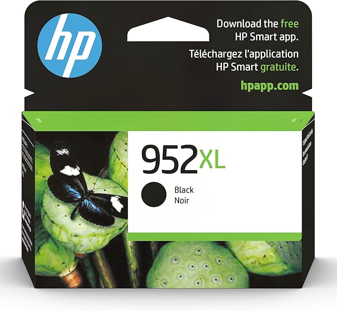 HP 952XL Black High-yield Ink Cartridge for HP Printers | Works with HP OfficeJet 8702; HP OfficeJet Pro 7720, 7740, 8210, 8216, 8710, 8715, 8720, 8725, 8730, 8740 | Eligible for Instant Ink | F6U19AN-DeskLoop Office