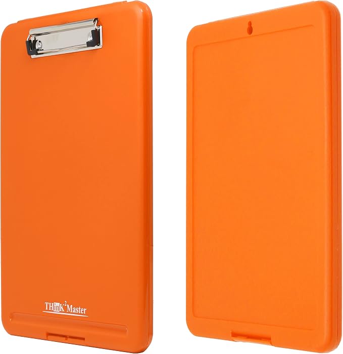 Think2Master Orange Plastic Storage Clipboard. | 25% Heavier & Sturdier| Heavy - Image 5