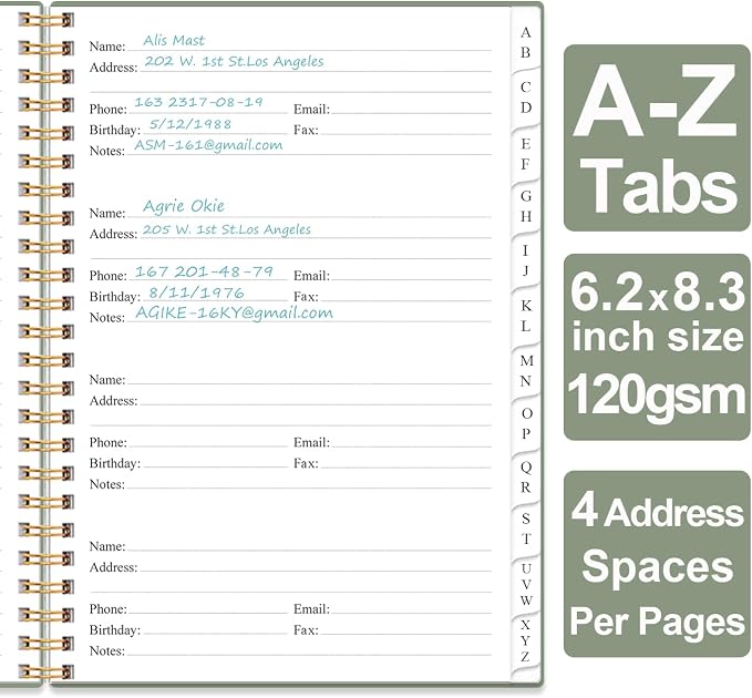 Address Book with Alphabetical Tabs - Image 3
