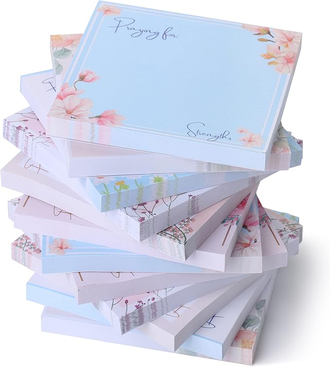 Mr. Pen- Floral Sticky Notes, 3'x3', 12 Pads, Aesthetic Colorful Sticky Notes in Bulk-DeskLoop Office