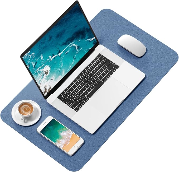 Hsurbtra Desk Pad, 23.6" x 13.8" PU Leather Desk Mat, M Extended Mouse Pad - Image 2