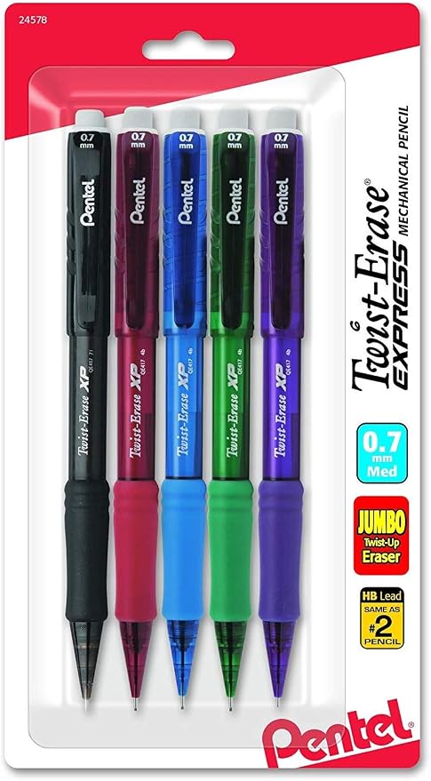 Pentel Twist-Erase Express Mechanical Pencil, Medium Line by PentelofAmerica