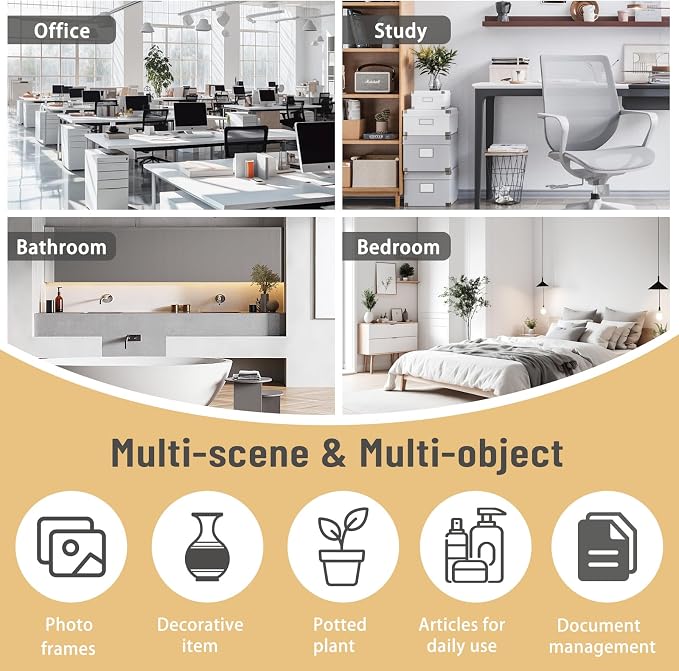 YIGANG Desk Shelf Organizer, 3-Tier Desktop Bookshelf - Image 9