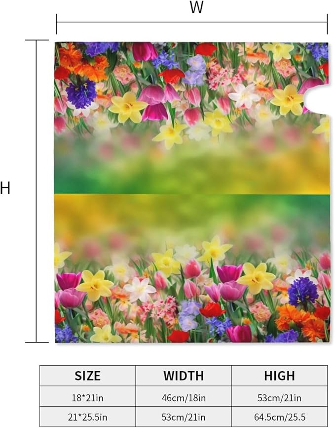 Spring Flowers Butterfly Welcome Magnetic Mailbox Cover, Mailbox Wrap Decorative - Image 5