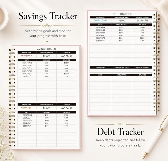 Budget Planner Ledger Account Book Monthly Expense Tracker & Bill Organizer - Image 7