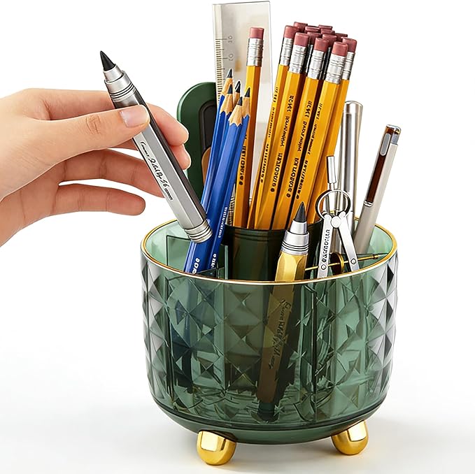 GOTOBA Dark Green Pen Pencil Holder by GOTOBA