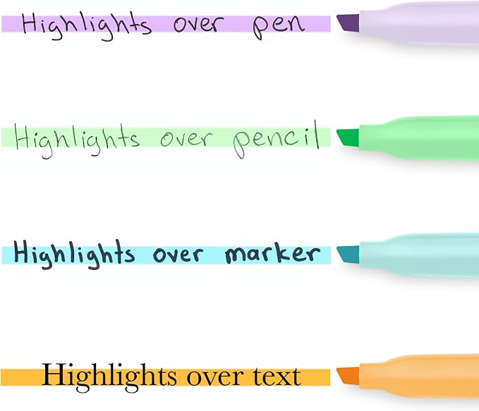 Sharpie Pocket Highlighters, Mild Pastel Colors, Chisel Tip, and Office Use - Image 6