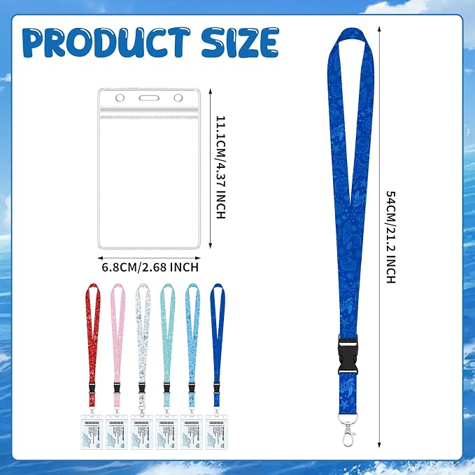 6 Pack Lanyards for Cruise Ship Cards - Image 2