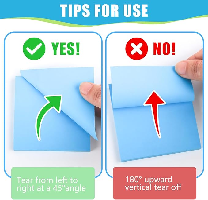 SACATR 30 Pads Sticky Notes, Sticky Note Pads 3x3 inches, 10 Bright Color Sticky Notes,Self-Stick Note Pads, Perfect for Office Home School(100 Sheet/Pad)-DeskLoop Office