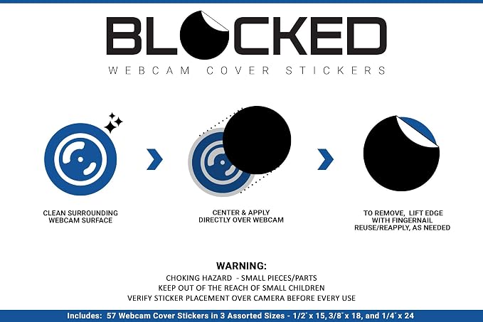 The Original Vinyl Webcam Cover Stickers | Restickable & Stackable Privacy - Image 6
