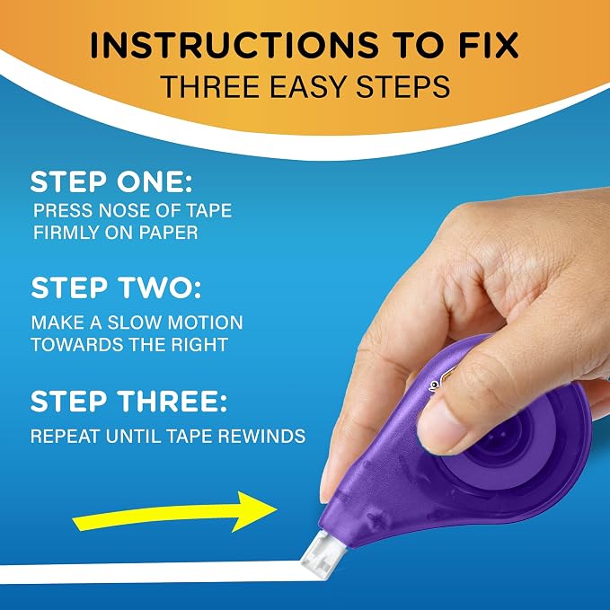 BIC Wite-Out EZ Correct Correction Tape, No Dry Time, Tear Resistant Tape - Image 7