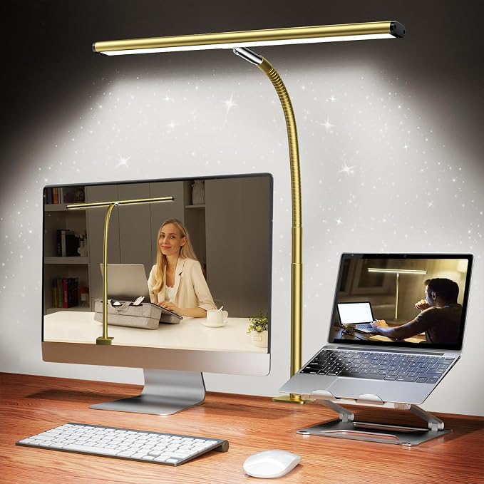 Airlonv LED Desk Lamp for Office Home, Eye-Caring Desk Light by Airlonv