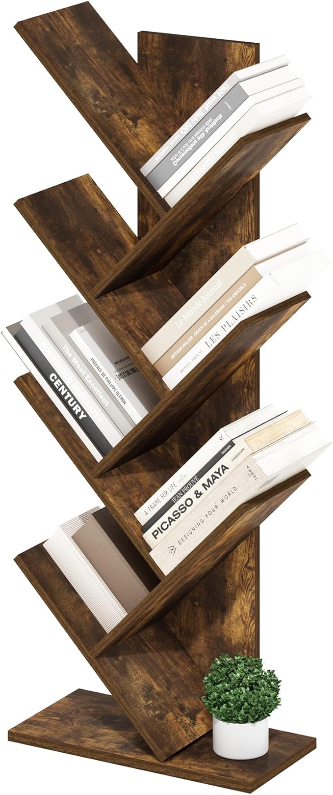 Furinno Tree Book Shelf, 7-Tier Bookshelf by Furinno-FitsYourSpaceFitsYourBudget