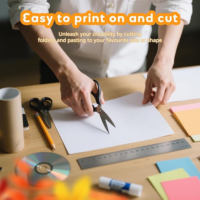 120 Sheets White Cardstock 8.5 x 11, Construction Paper, Cardstock Printer - Image 4