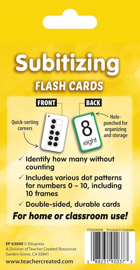 Teacher Created Resources Subitizing Flash Cards - Image 6