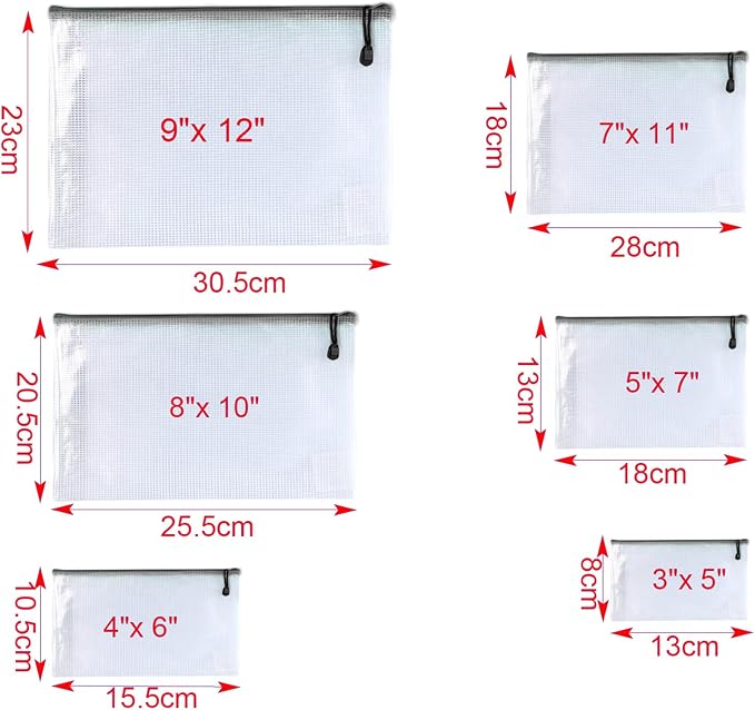 Oaimyy-18 PCS-3"x 5" inchs-Zipper Pouch, Puzzle Storage Bag Plastic Zip Pouches - Image 2