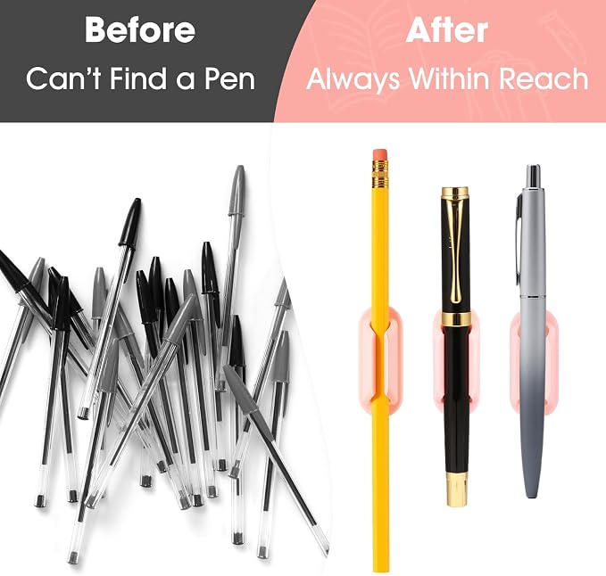 VZZNN 20 PCS Adhesive Pencil Holders - Image 6